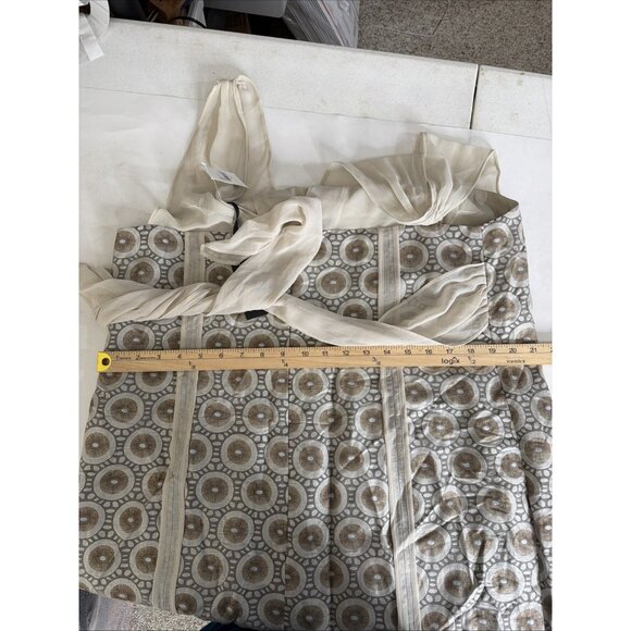 NWT‎ Lane Bryant Isabel Toledo Linen Blend Dress 18 Taupe Sleeveless Holiday - Picture 11 of 14